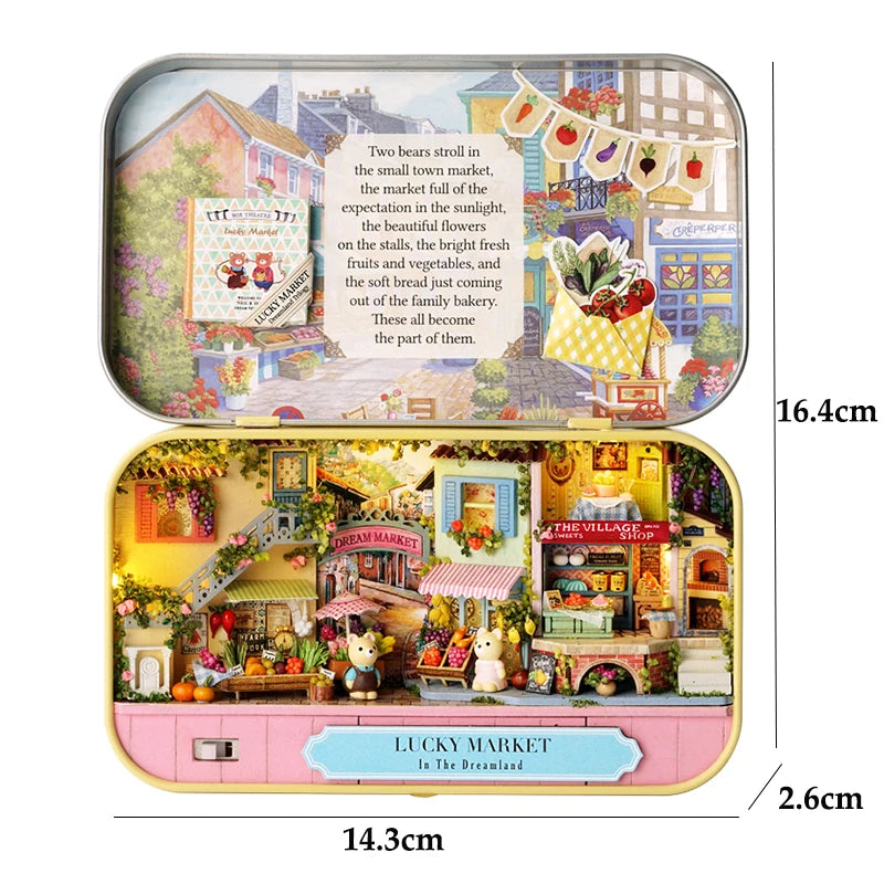 Mini-Puppenhaus – Holz 3D Puzzle – Schlafzimmerdeko