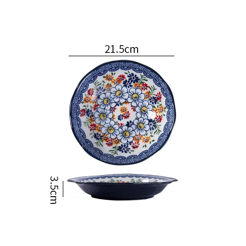 Keramikgeschirr Set – Boheme Blumenmuster – Verschiedene Grössen