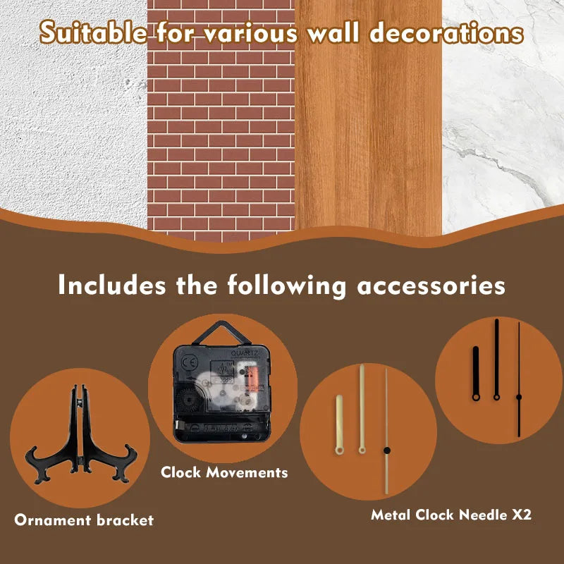 DIY Wanduhr Set - Quarz Design - 20cm & 30cm Auswahl