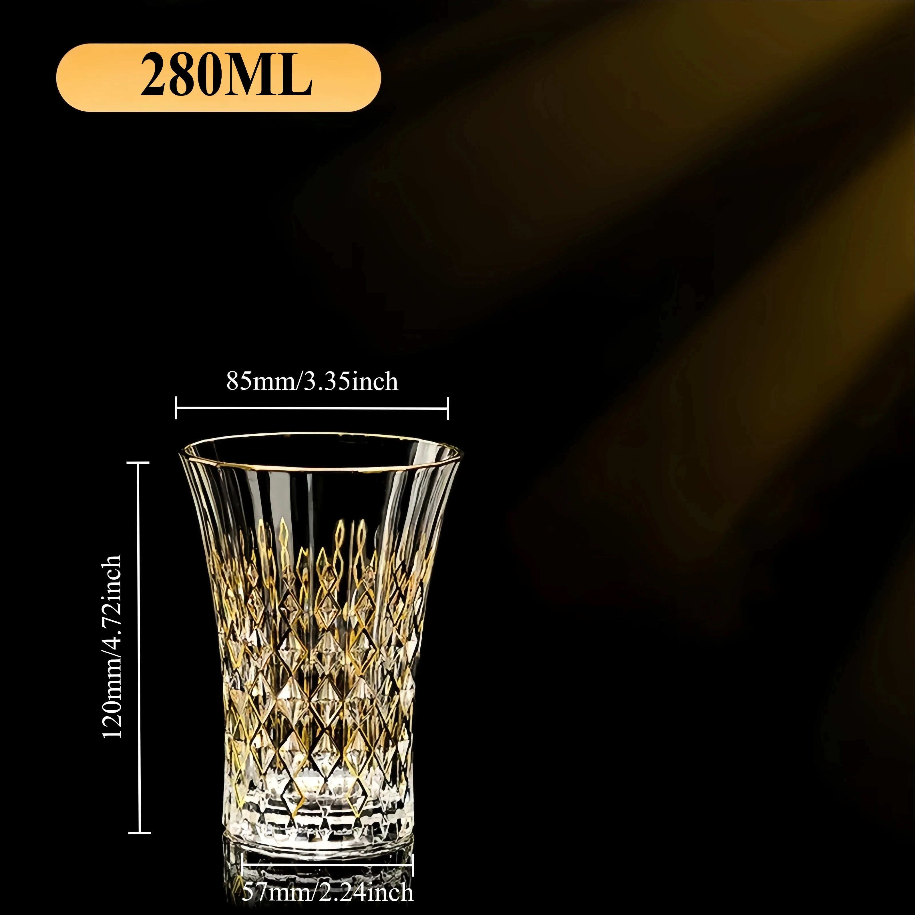 Luxus Whiskyglas – Kristall-Diamant – Elegantes Design