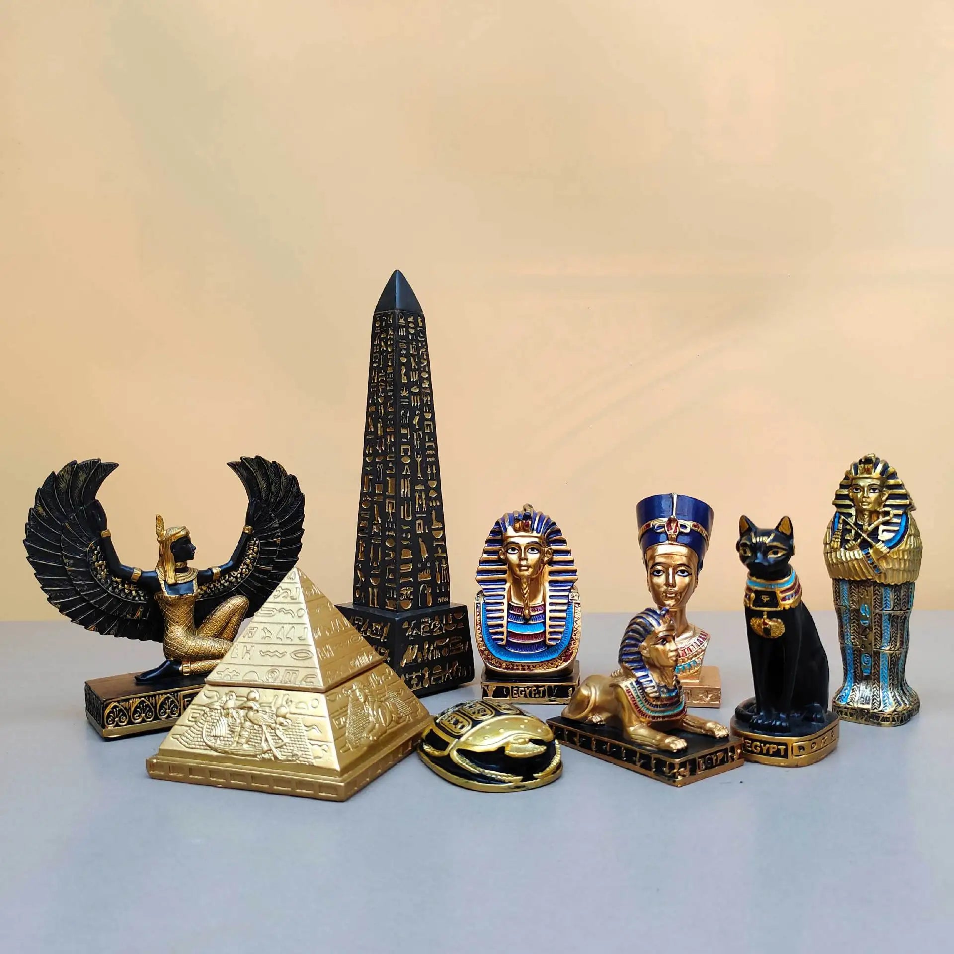Ägyptische Pharaonenstatue - Harz Design - 12cm Mumie