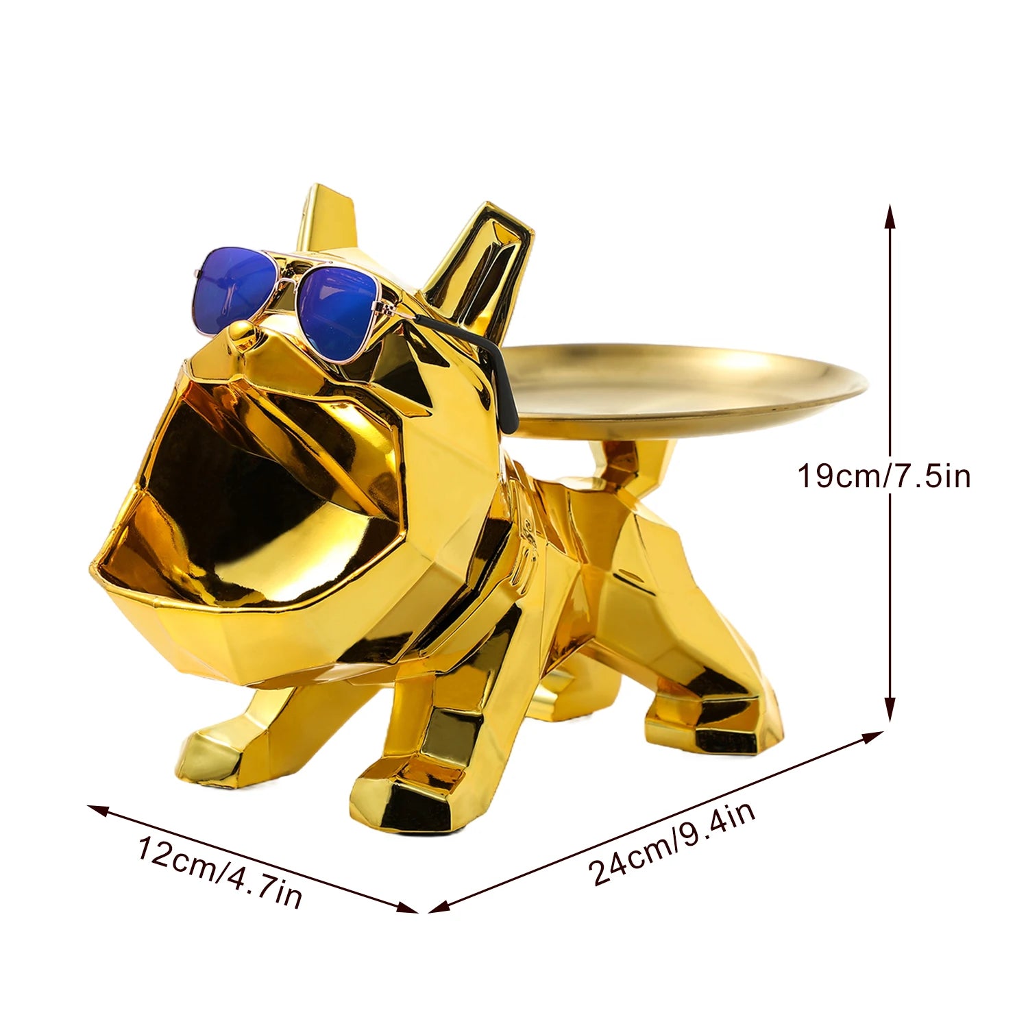 Harz Bulldogge Skulptur – Moderne Kunst Lagerung