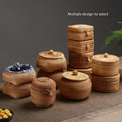 Rattan Aufbewahrungsbox – Japanischer Stil – Handgefertigt