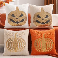 Halloween Deko-Kissenbezug – Paillettenstickerei – 450mm