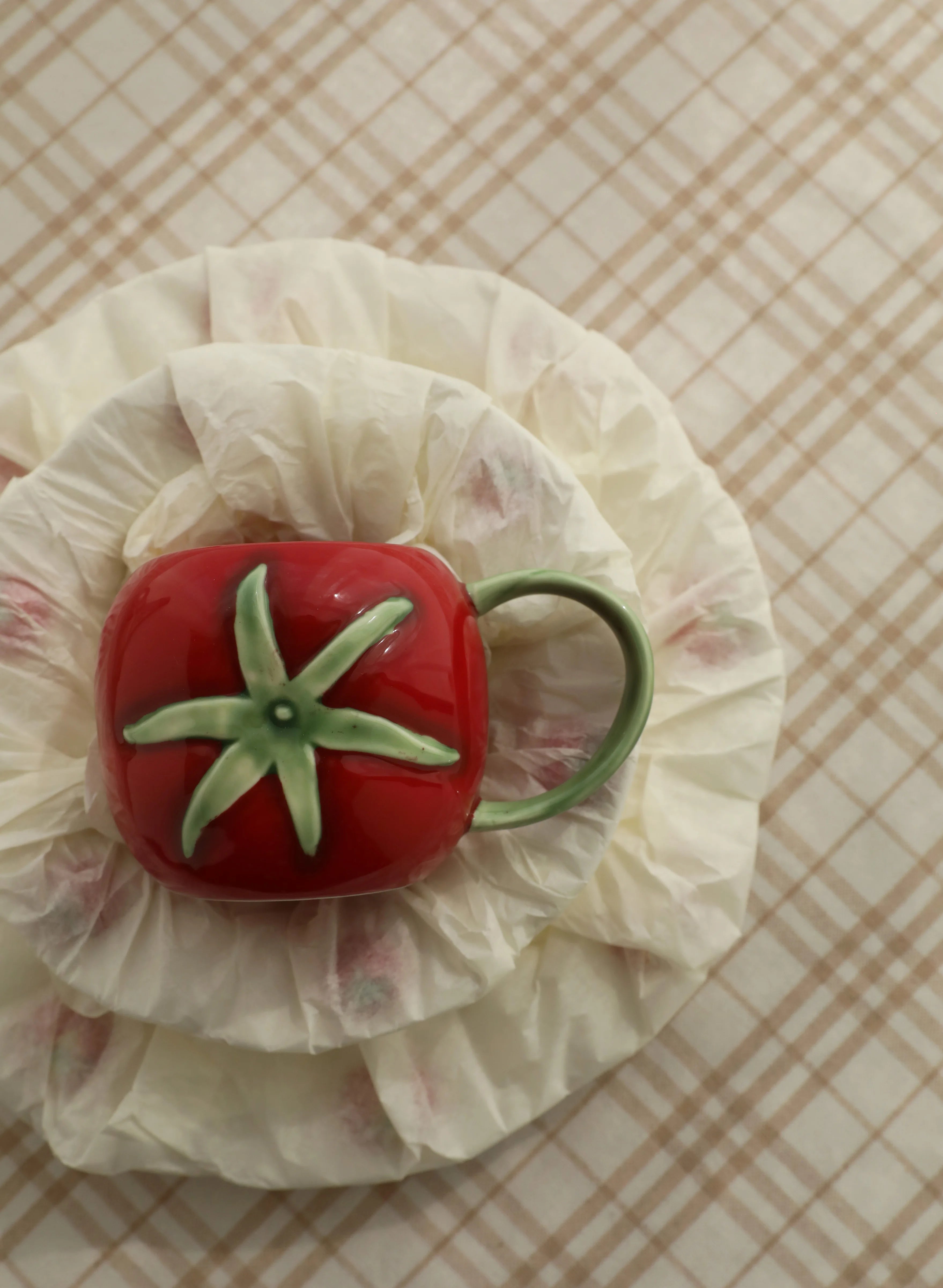 Nordic Keramik Becher Set – Handbemaltes Design