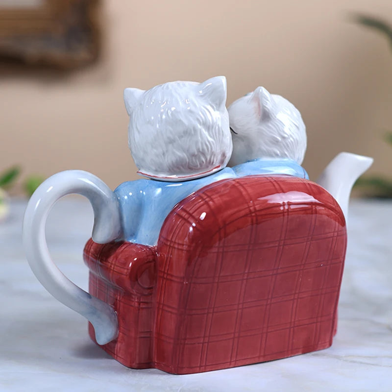 Katzenpaar Tassen – Porzellan Europäisch – Hochzeitsgeschenk Set