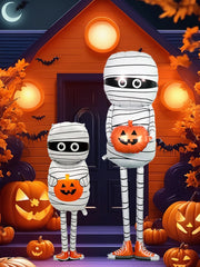 Halloween Mumienballon – Folien-Design – Partydeko