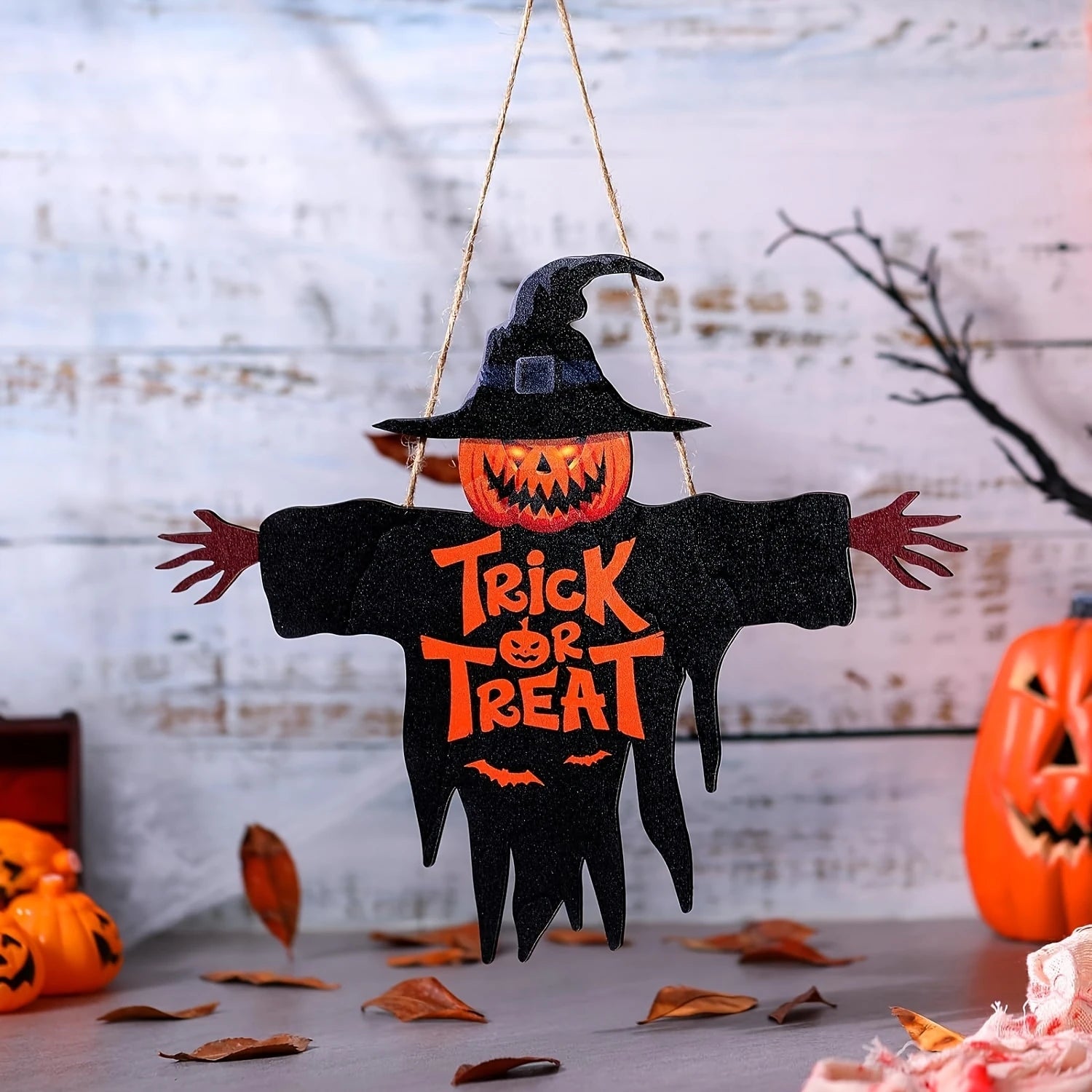 Halloween Holzschild - Monster Design - 30cm x 28cm