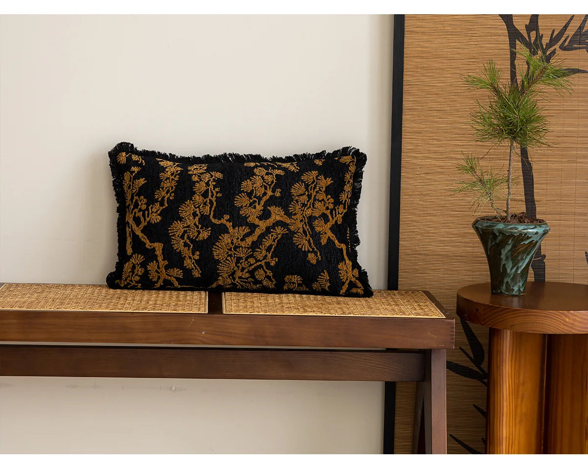 Chinesische Klassische Kissenbezüge – Besticktes Blumenmuster – 45x45cm / 30x50cm