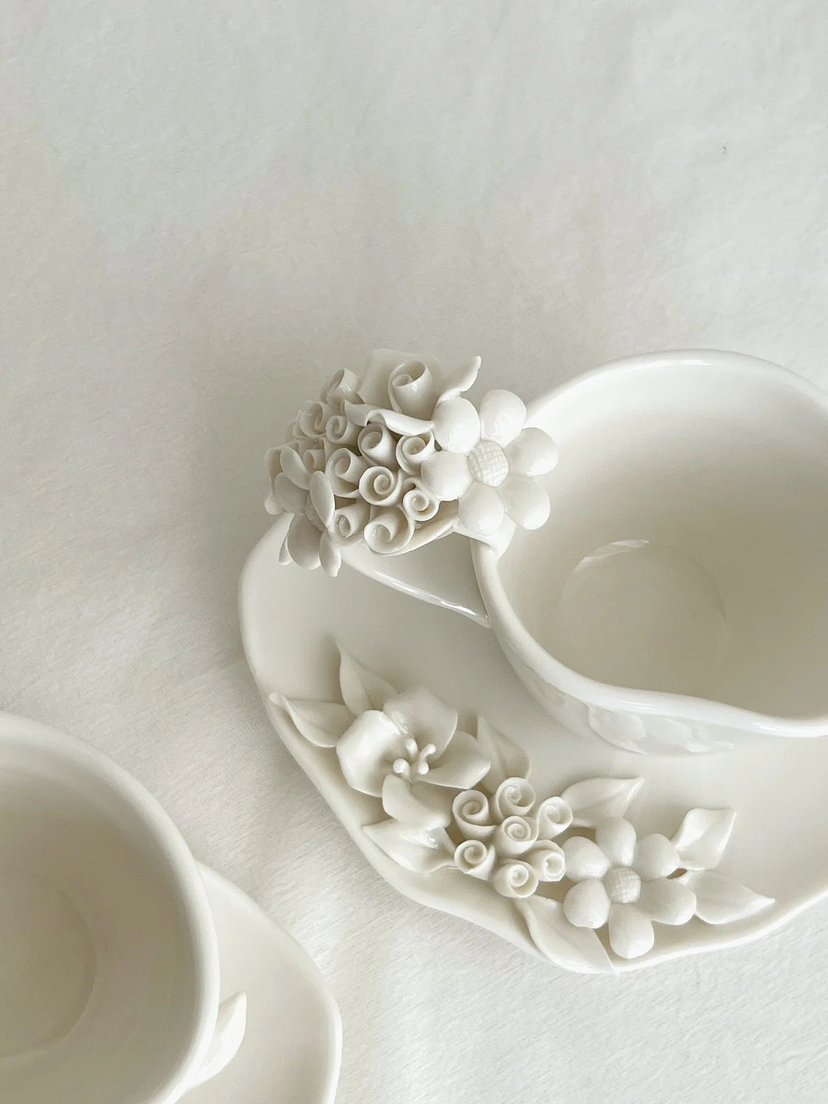 Blumentassen-Set – Europäisches Porzellan – H7.5cm; D9cm