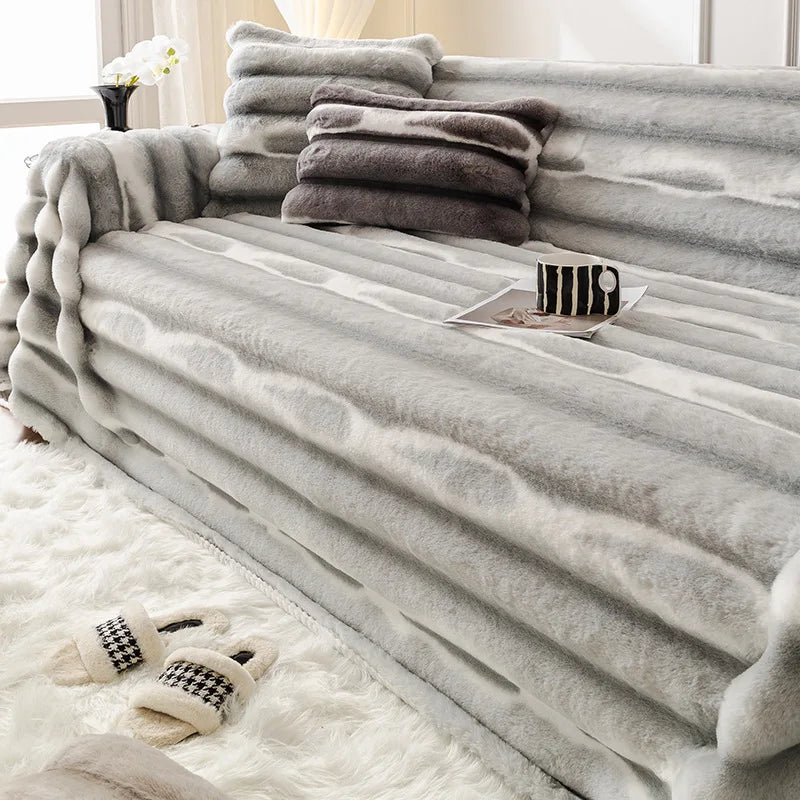 Kaninchen Plüsch Sofabezug – Nordisch – 180x200cm