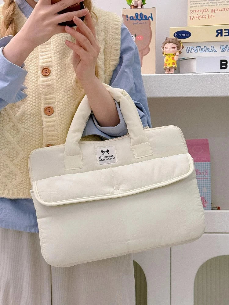 Stilvolle Polyester-Laptop-Tasche – Solides Design – Unisex