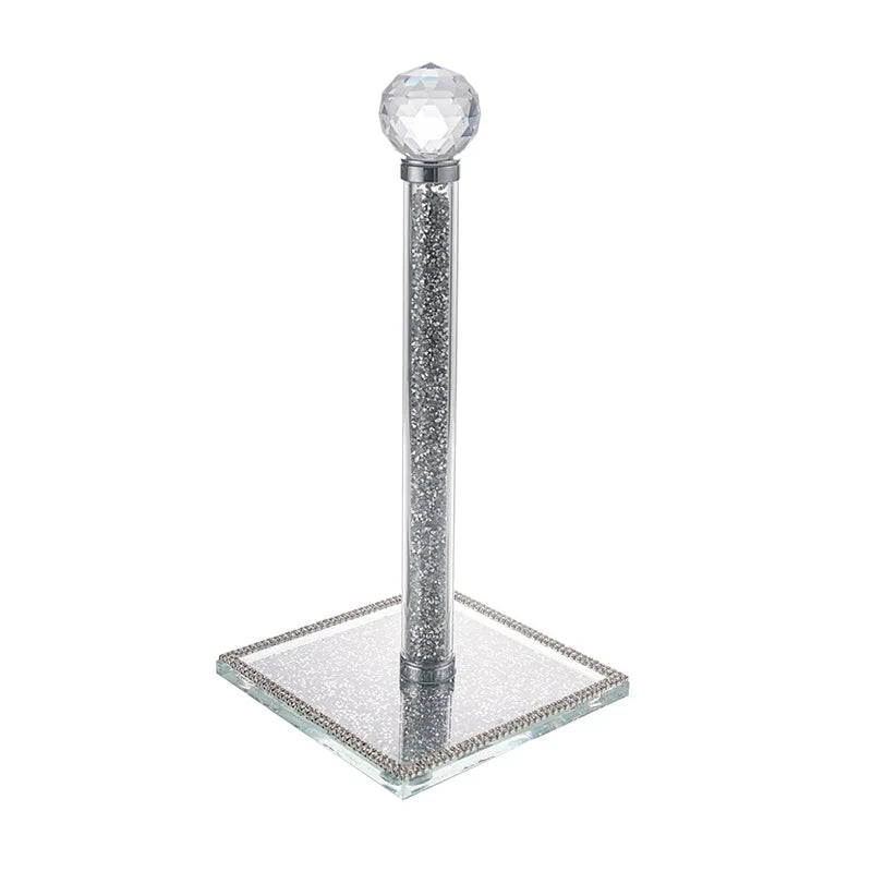 Toilettenpapierhalter Kristall – Glitzer Chrome Design Bad