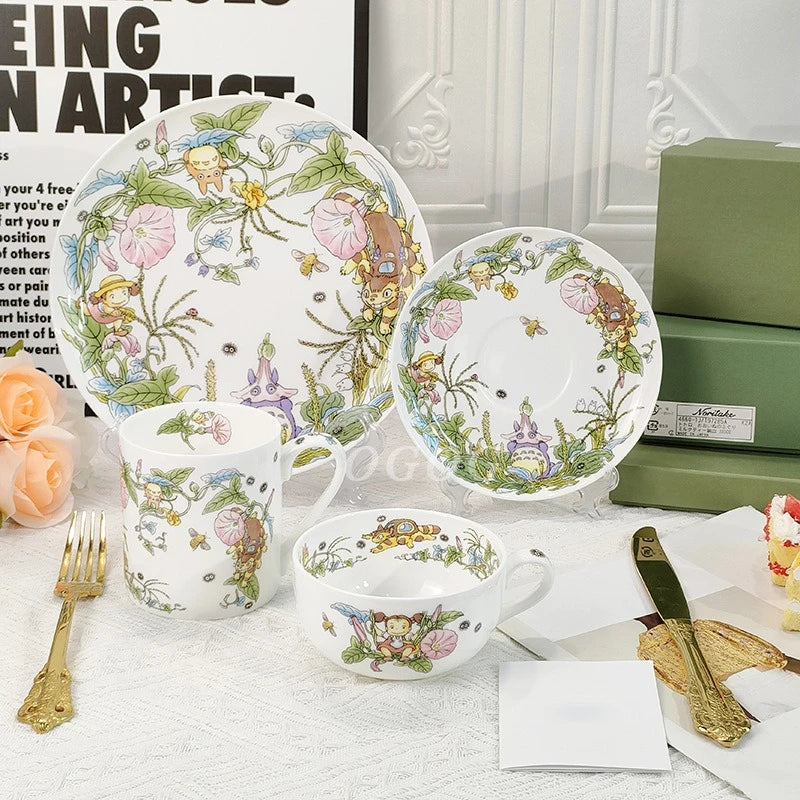 Totoro Tafelgeschirr Set – Niedliches Design – Geschenkbox