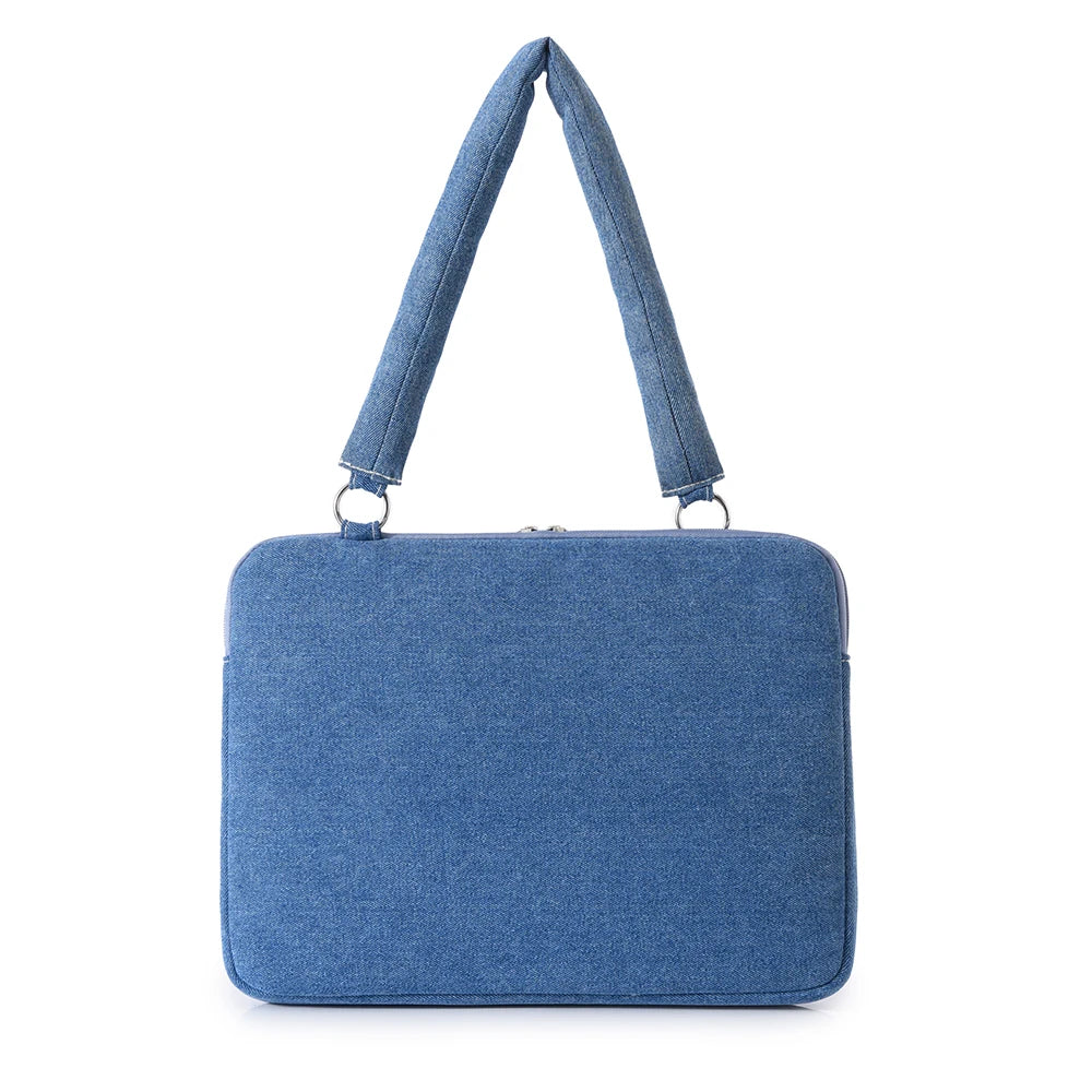 Laptophülle – Denim-Schleifendesign – 13-16 Zoll