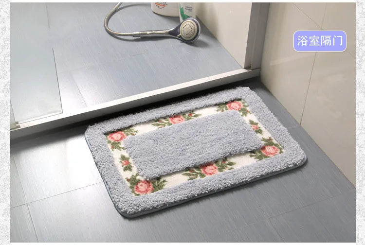 Pastorale Badematten – Mikrofaser Floral – Verschiedene Grössen