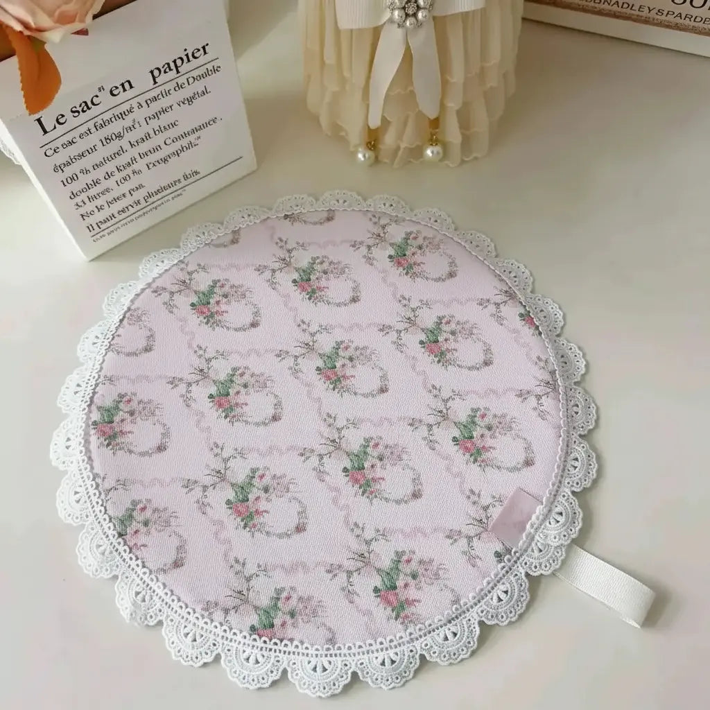 Retro Rosenuntersetzer – Spitze, Luxus, Wasserfest, Umweltfreundlich