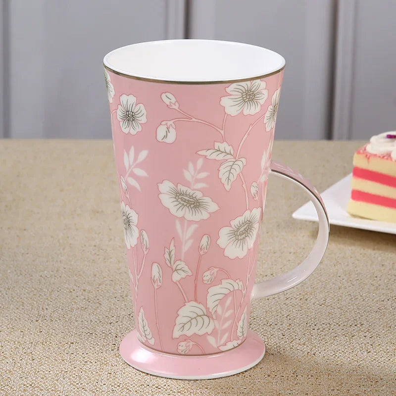Keramik Luxus Tasse – Europäischer Stil & Grosse Kapazität