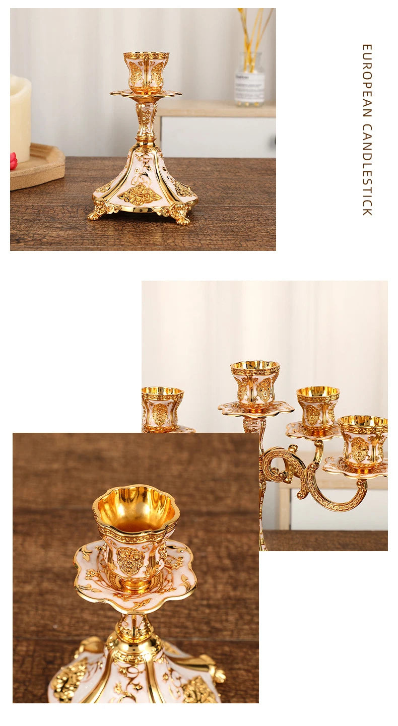 Kerzenständer – Europäisches Metall-Design – 29 cm