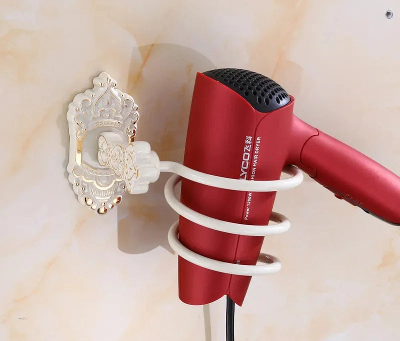 Wandhalterung Föhn – Vintage Aluminium Design