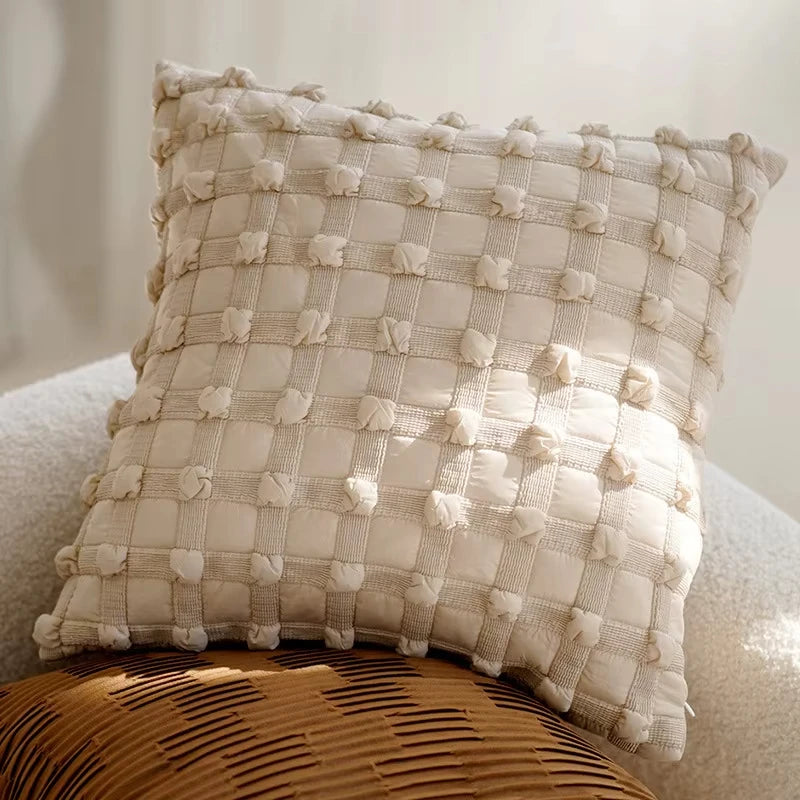 Luxus Kissenhülle – Jacquard Strick 45x45cm