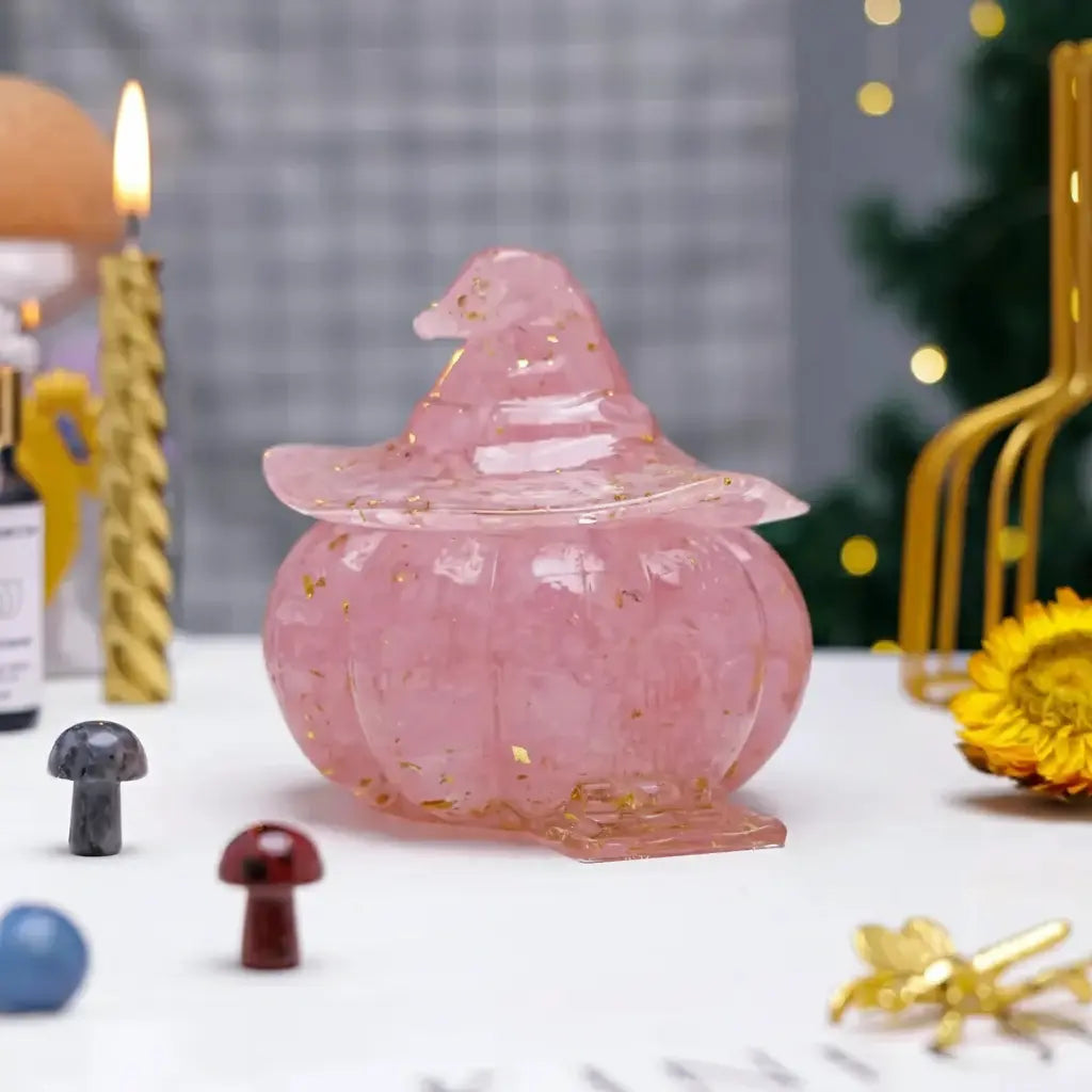 Amethyst Kristall Kürbis Schädel – Feng Shui Deko 10cm