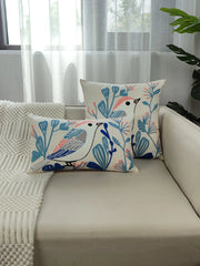 Blumenstickerei Kissenbezug - Luxus Design - 45x45 cm