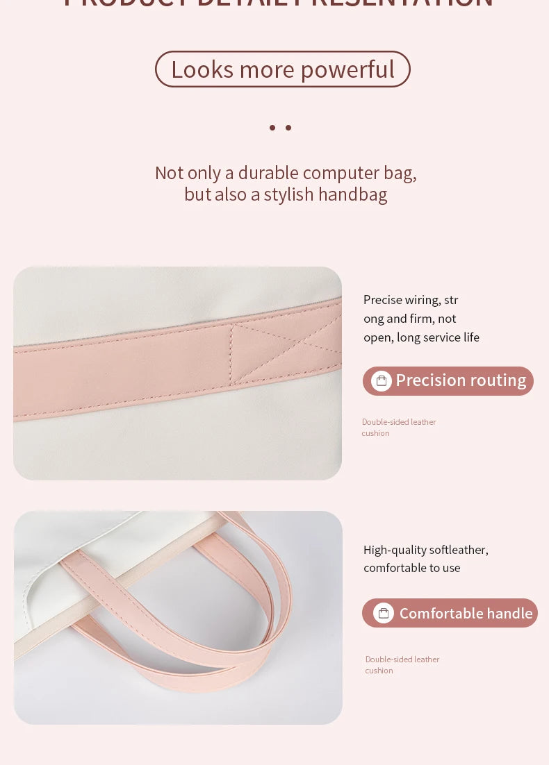 Laptop Tasche PU - Multifunktional 12-17" - Wasserdicht