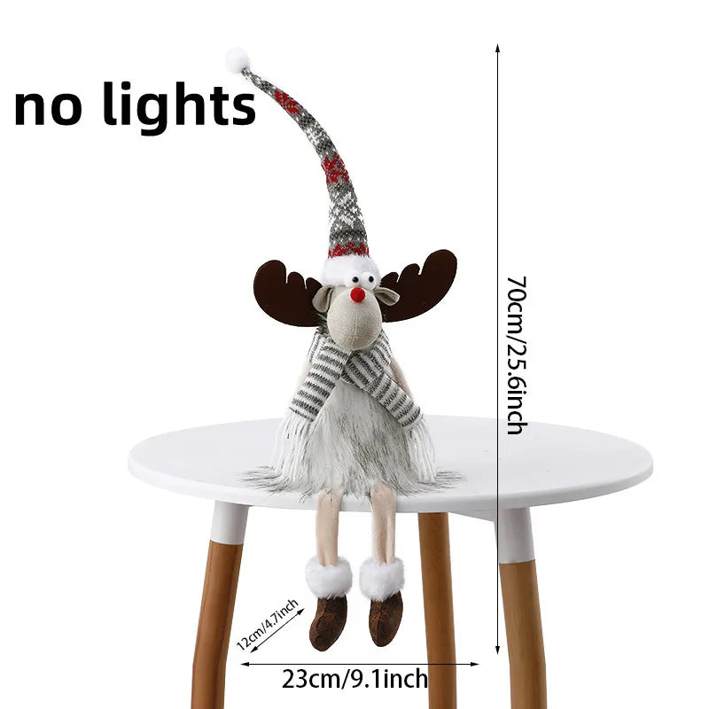 Weihnachtselch Dekoration – Plüschpuppe – Handgefertigt & Verstellbar