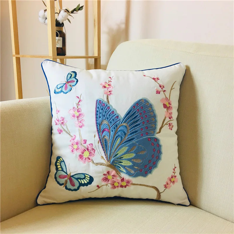 Boho Kissenbezug – Vintage Stickerei – 30x60cm