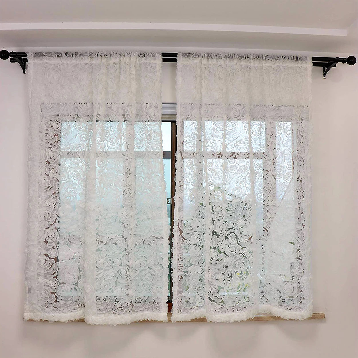 Vorhang - Retro-Rokoko Floral 132x274 cm