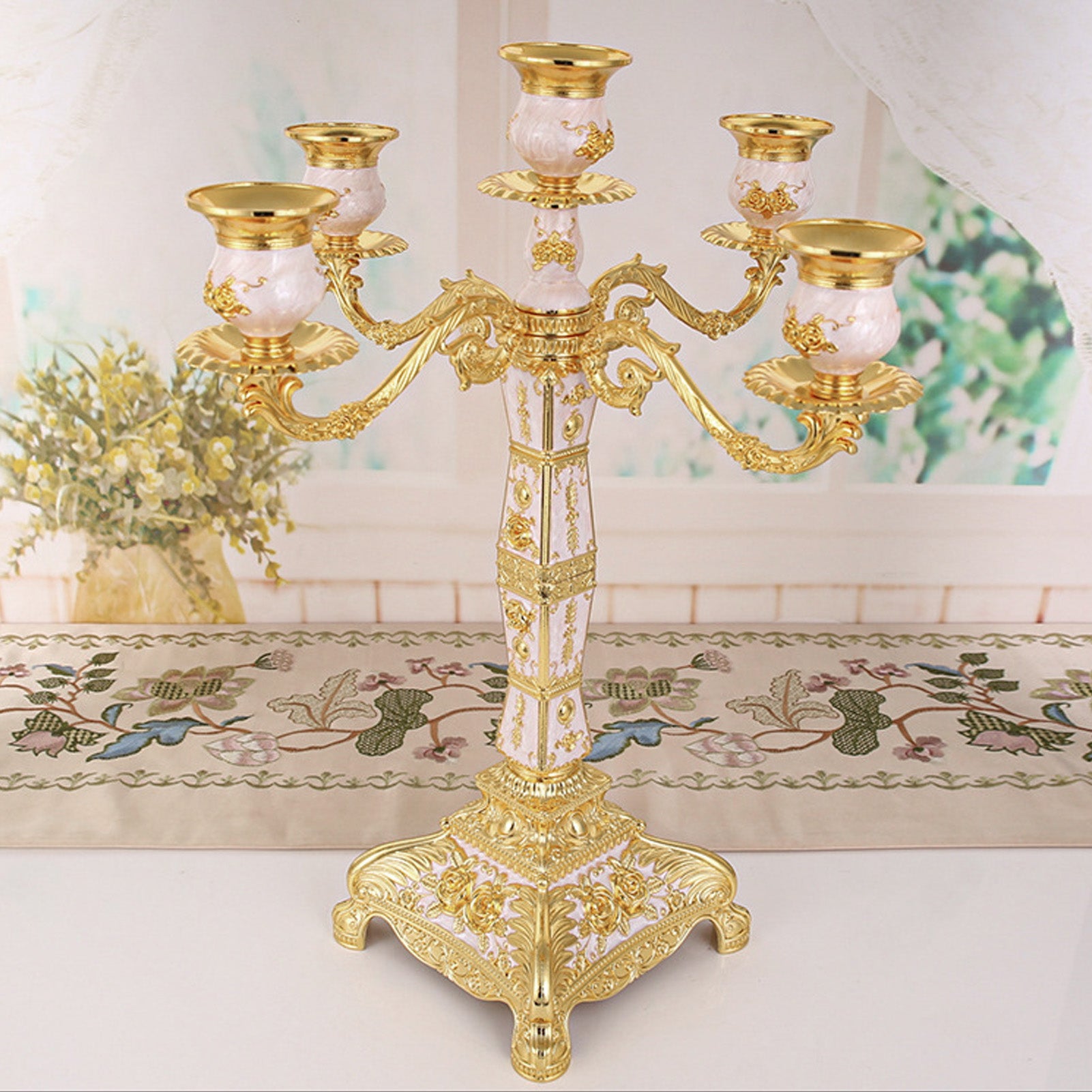 Kandelaber Halter – Vintage Metall Design – Romantische Dekoration