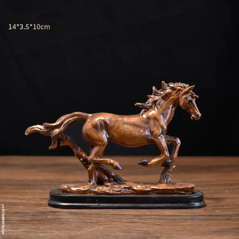 Sammlerstück Pferdefigur – Resin Volkkunst – Wohnaccessoire