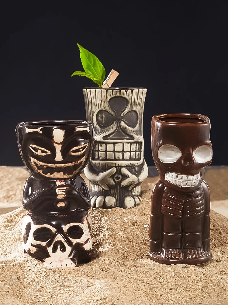 Keramische Tiki-Becher – Amerikanisch Handgemacht – 201-700ml