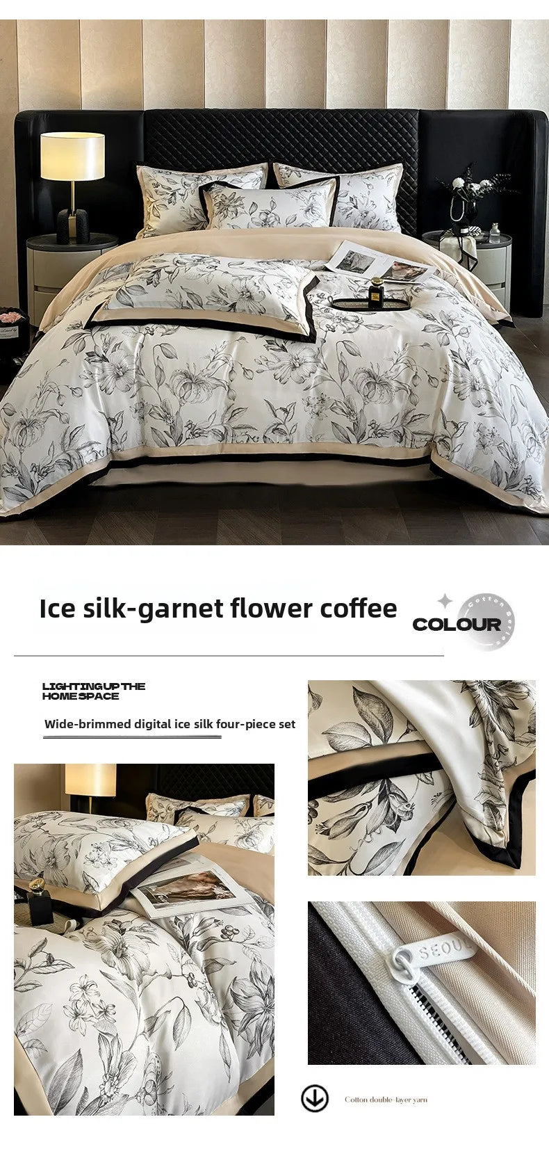 Tencel Bettwäsche – Leopardenmuster – 200x230cm