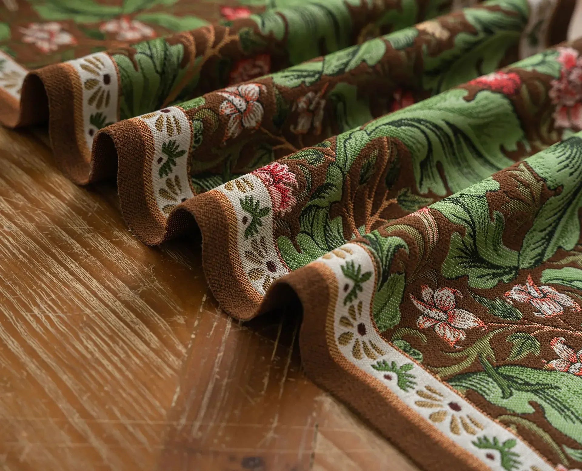 Pflanzen-Tischläufer – Jacquard Design – Verschiedene Grössen