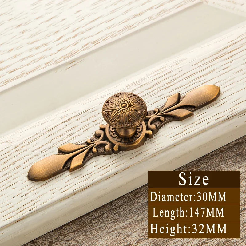 Vintage Messinggriffe – Zinklegierung – 128mm