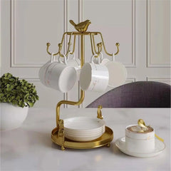 Retro Metall Tassenhalter – Eisen Design – 22x22x35 cm