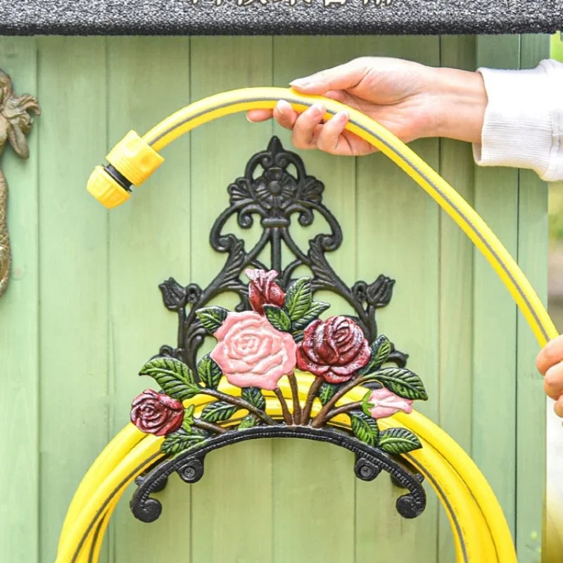 Gartenschlauchhalter – Vintage Eisen – Wandmontage