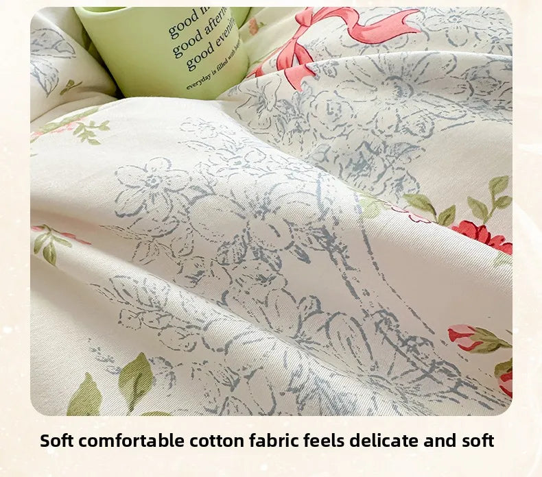 Baumwoll-Bettbezug – Koreanischer Stil Spitze – 150x200cm