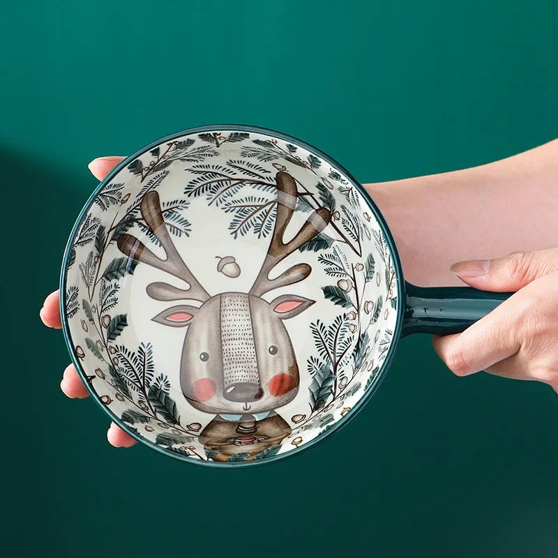 Cartoon-Keramikschale – Töpferhandwerk – Mikrowellensicher