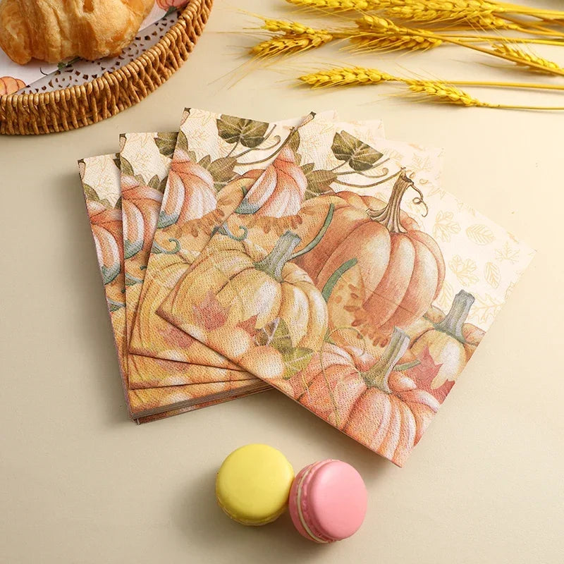 Thanksgiving Papierservietten – Frischzellstoff – 33cm