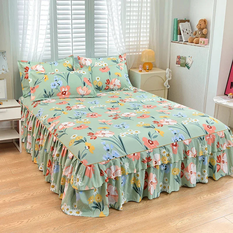 Floral Bettvolant – Strick-Polyester – Verschiedene Grössen