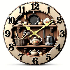 Wanduhr – Antikes Holz Design – 25CM Leise