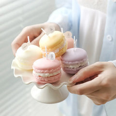 Duftkerze – Handgefertigte Macaron-Art – 4x5 cm