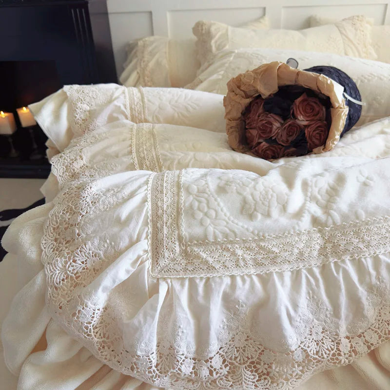 Französischer Prinzessin Samt Bettwäsche – Vintage Charme