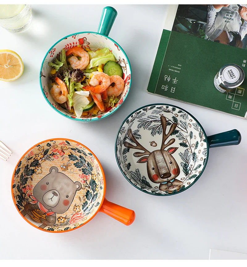 Cartoon-Keramikschale – Töpferhandwerk – Mikrowellensicher