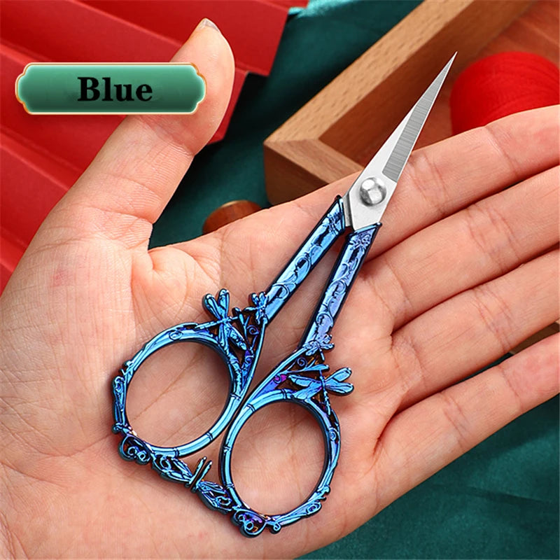 Edelstahl-Schere – Vintage Libellendesign – 12cm