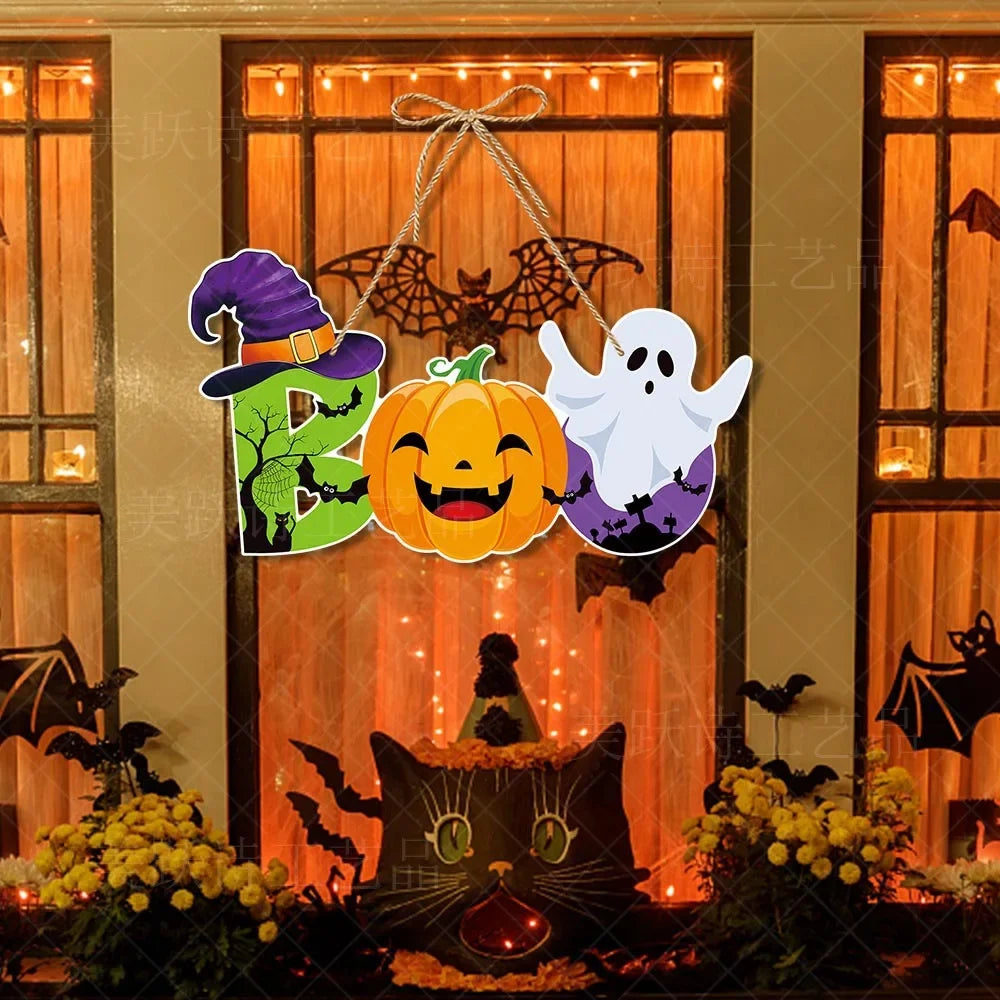 Halloween Türanhänger – Papierdeko – Charmanter Festlicher Touch