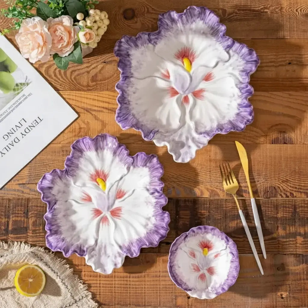 Keramik-Kohl-Plate – Nordischer Stil, 10-Zoll